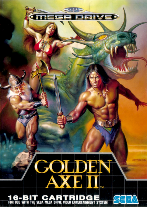 Golden Axe II (MD) Box Art & Cover