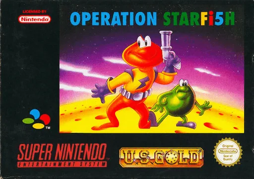 Operation Starfi5h (SNES) Box Art & Cover