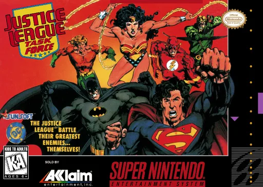 Justice League Task Force (SNES) Box Art & Cover