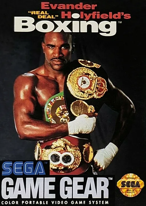 Evander Holyfield's 'Real Deal' Boxing (GAME GEAR) Box Art & Cover