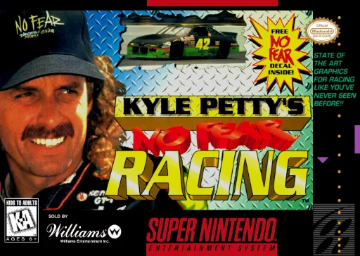 Kyle Petty's No Fear Racing (SNES) Box Art & Cover