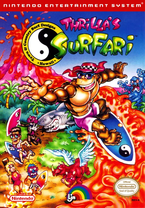 Town & Country Surf Designs - Thrilla's Surfari (NES) Box Art & Cover