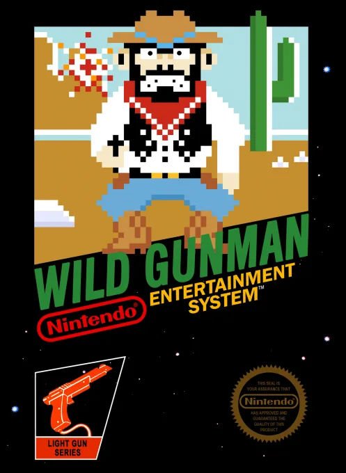 Wild West Gunman (NES) Box Art & Cover