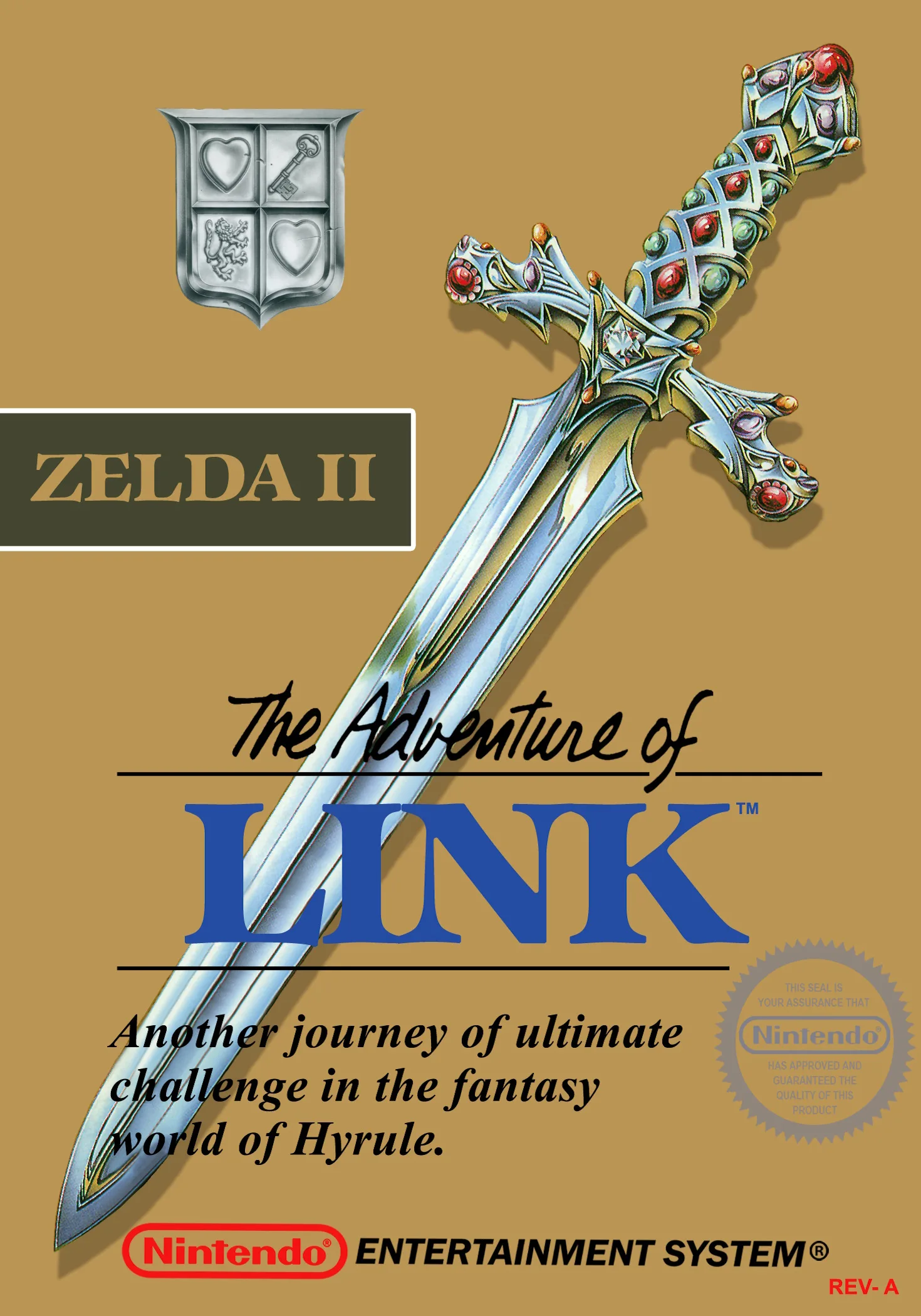 The Legend of Zelda II - The Adventure of Link (NES) Box Art & Cover