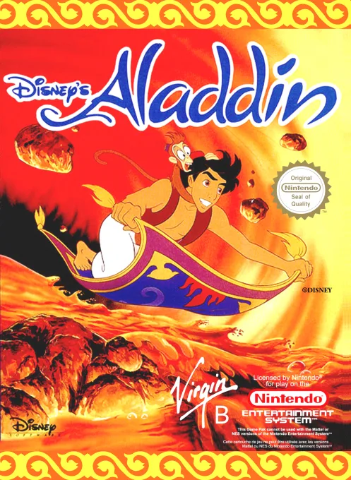 Aladdin (NES) Box Art & Cover