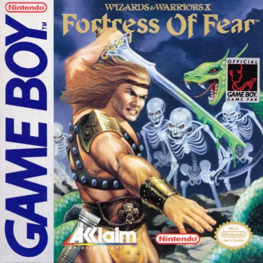 Wizards & Warriors X - The Fortress of Fear (GB) Box Art & Cover