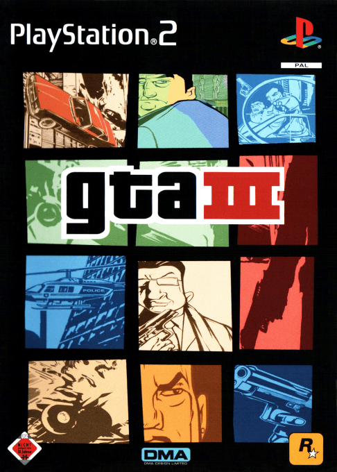Grand Theft Auto III (PS2) Box Art & Cover