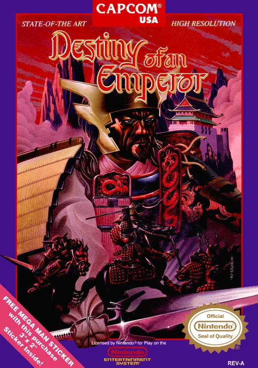 Destiny of an Emperor (NES) Box Art & Cover