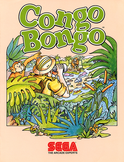 Congo Bongo (Rev C, 2 board stack) (ARCADE) Box Art & Cover