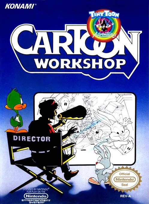 Tiny Toon Adventures Cartoon Workshop (NES) Box Art & Cover