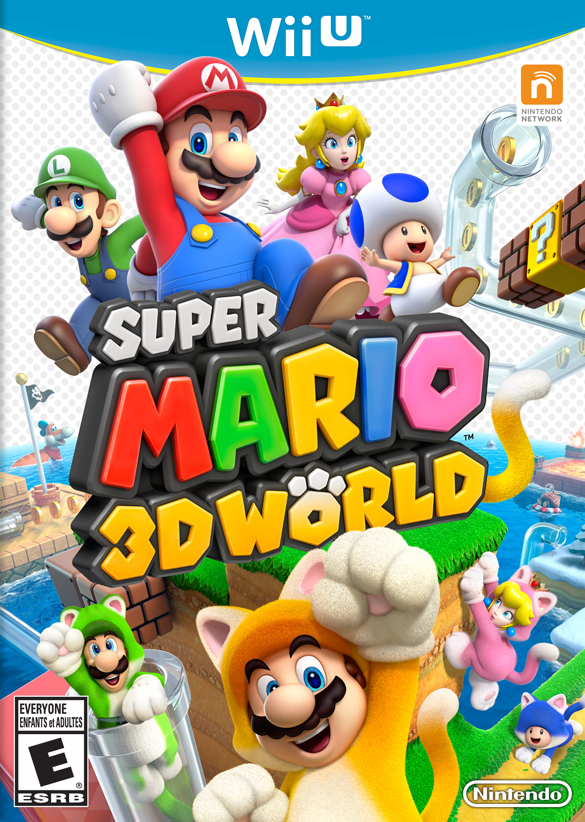 Super Mario 3D World (WIIU) Box Art & Cover