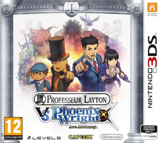 Professor Layton vs. Phoenix Wright: Ace Attorney (3DS) Box Art & Cover