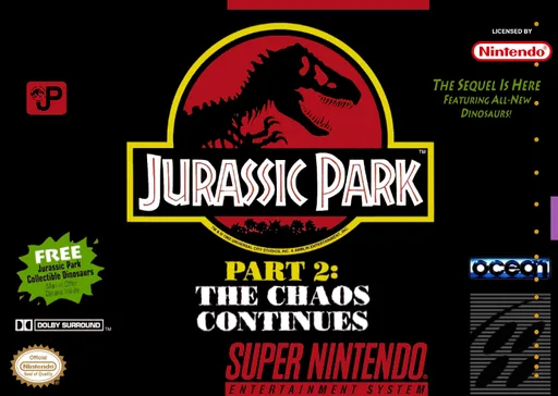 Jurassic Park II - The Chaos Continues (SNES) Box Art & Cover