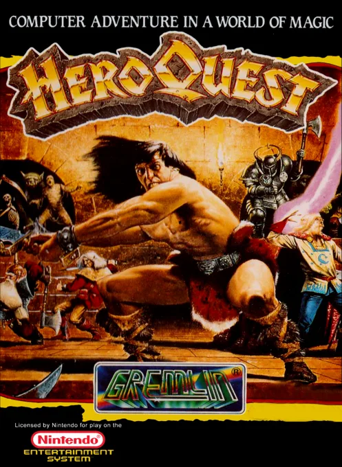 Hero Quest (NES) Box Art & Cover