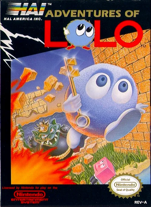 Adventures of Lolo (NES) Box Art & Cover