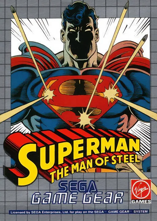 Superman (GAME GEAR) Box Art & Cover