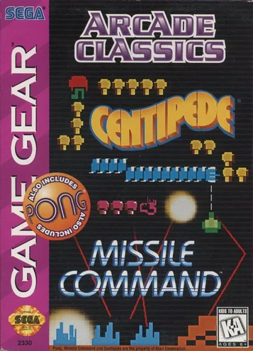 Arcade Classics (GAME GEAR) Box Art & Cover