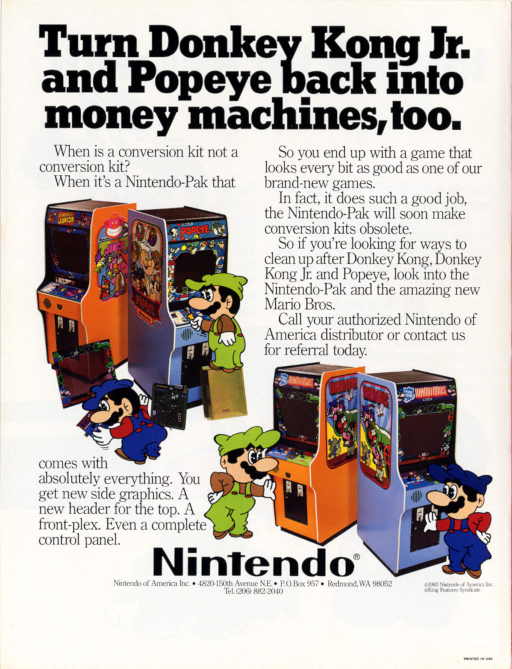 Mario Bros. (Japan) (ARCADE) Box Art & Cover