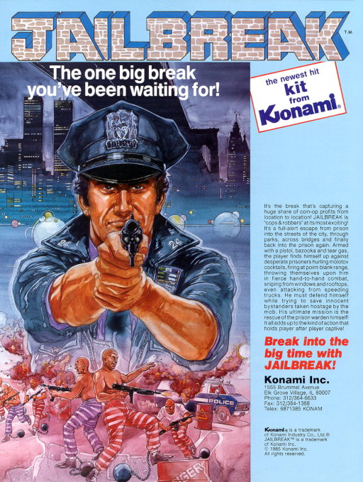 Jail Break (ARCADE) Box Art & Cover