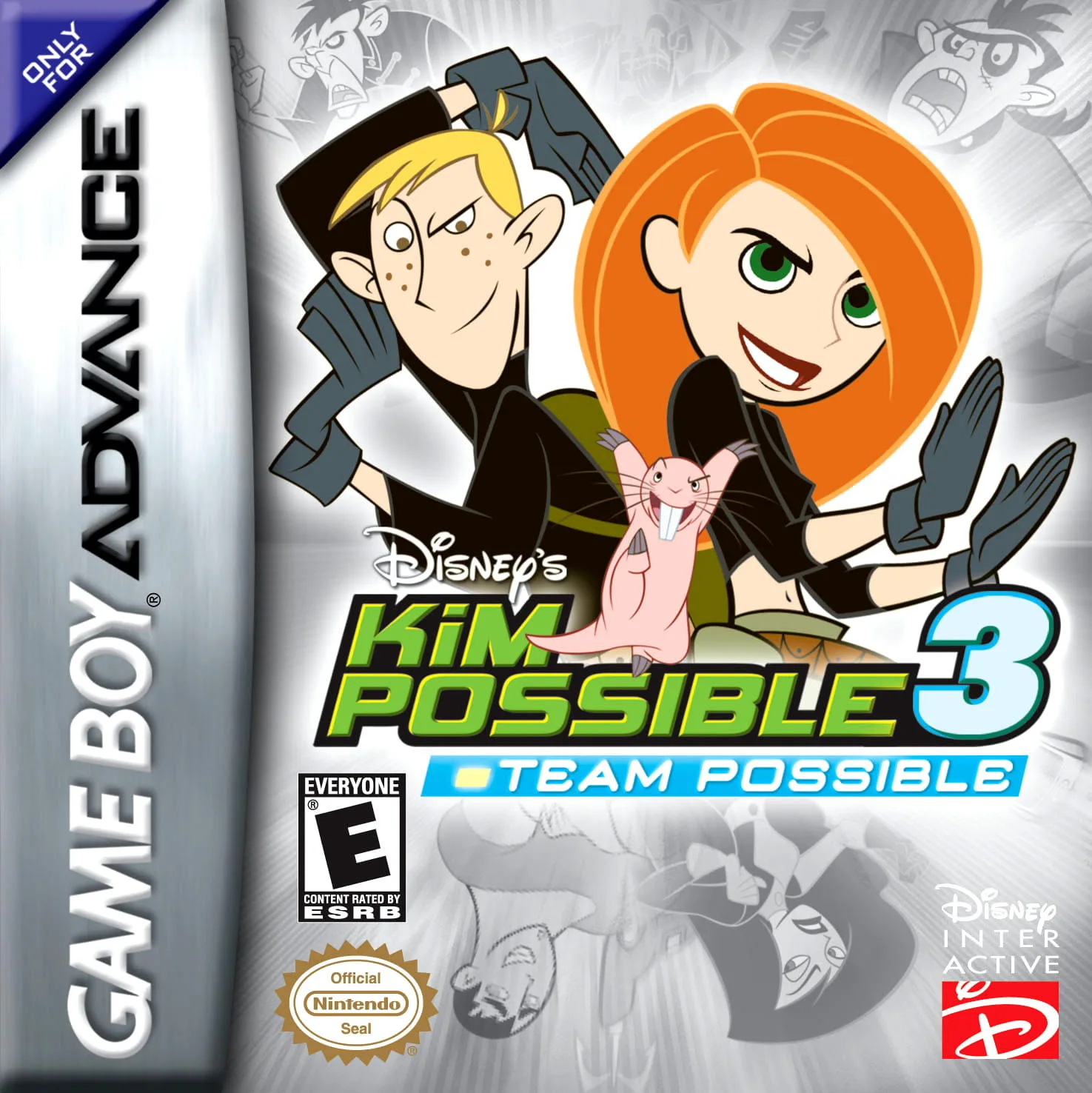 Kim Possible III - Team Possible (GBA) Box Art & Cover
