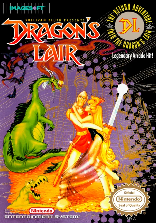 Dragon's Lair (NES) Box Art & Cover