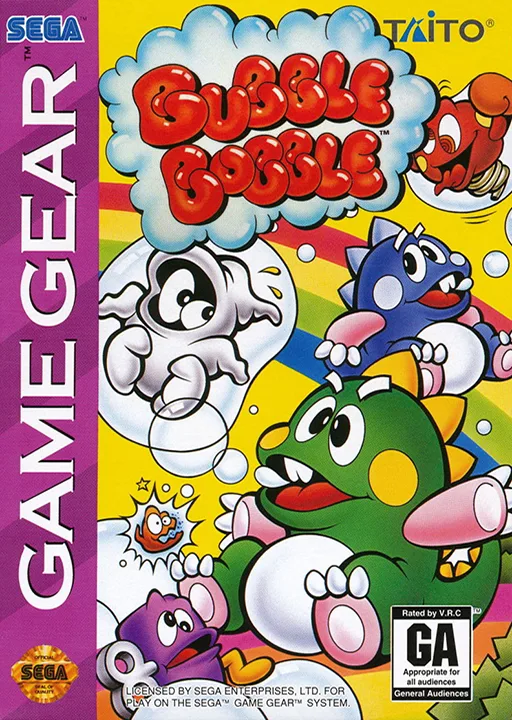 Bubble Bobble (GAME GEAR) Box Art & Cover