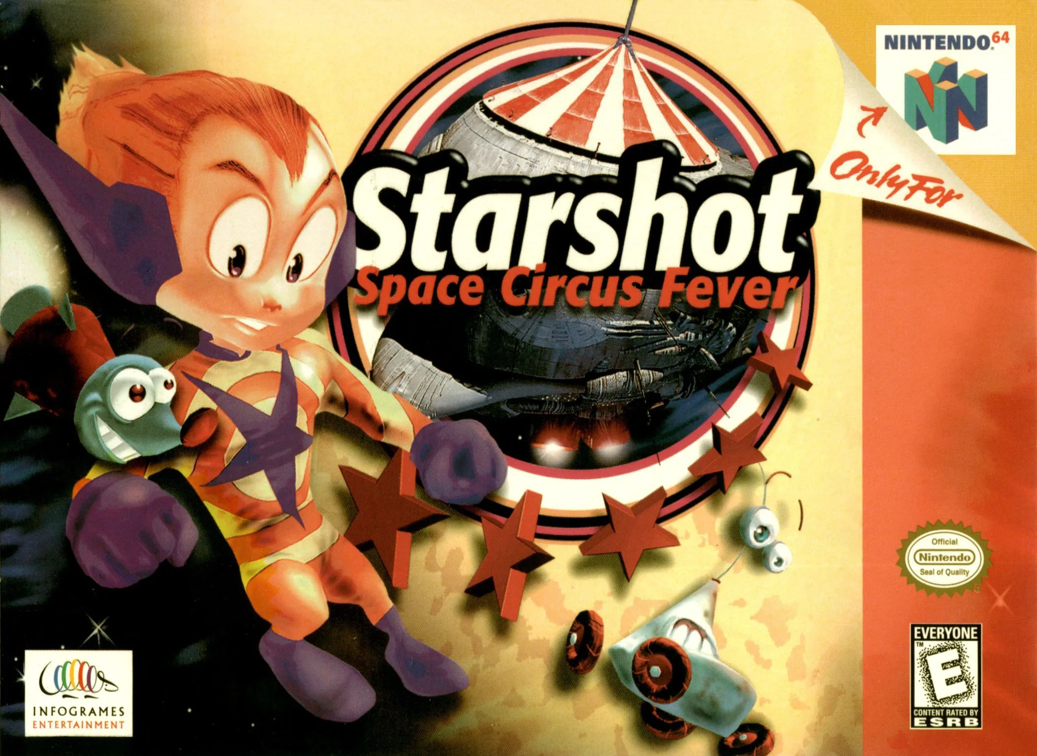 Galaxy Attack: Space Circus Hyperdrive (N64) Box Art & Cover