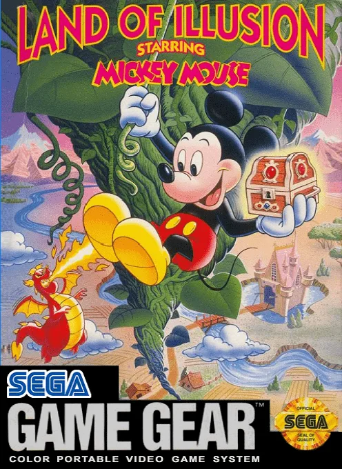 Land of Illusion Starring Mickey Mouse (GAME GEAR) Box Art & Cover