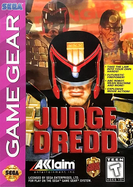 Judge Dredd (GAME GEAR) Box Art & Cover