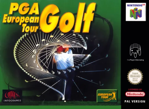 PGA European Tour (N64) Box Art & Cover