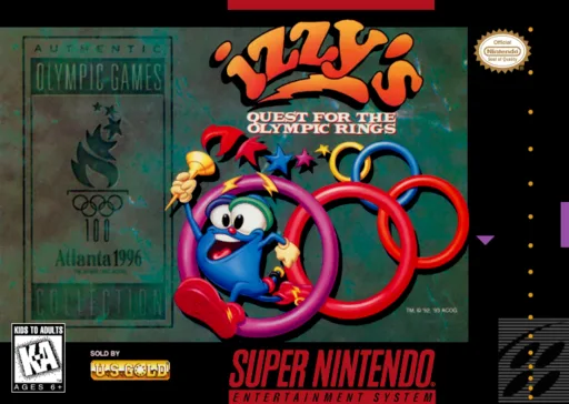 Izzy's Quest for the Olympic Rings (SNES) Box Art & Cover