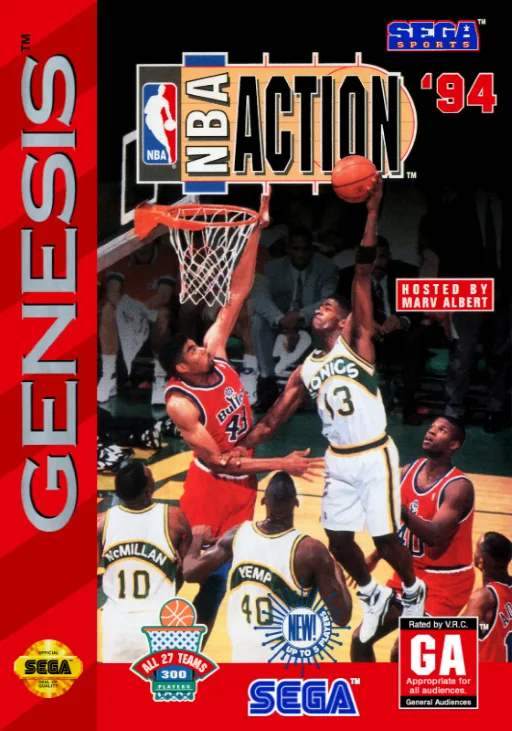 NBA Action '94 (MD) Box Art & Cover