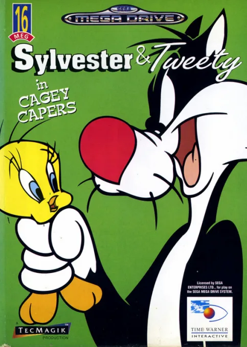 Sylvester & Tweety in Cagey Capers (MD) Box Art & Cover