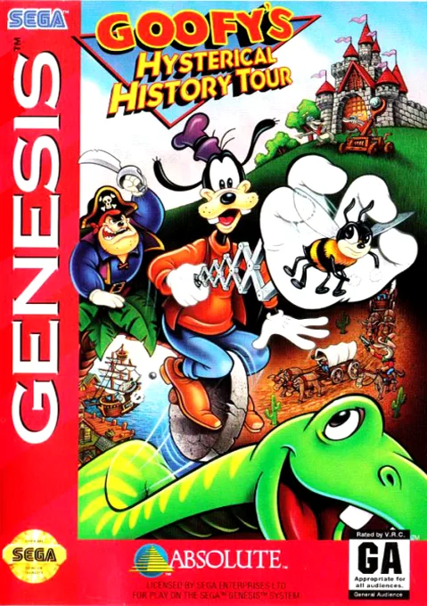 Goofy's Hysterical History Tour (MD) Box Art & Cover