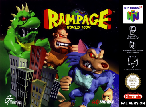 Rampage: World Tour (N64) Box Art & Cover