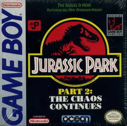 Jurassic Park Part 2: The Chaos Continues (GB) Box Art & Cover
