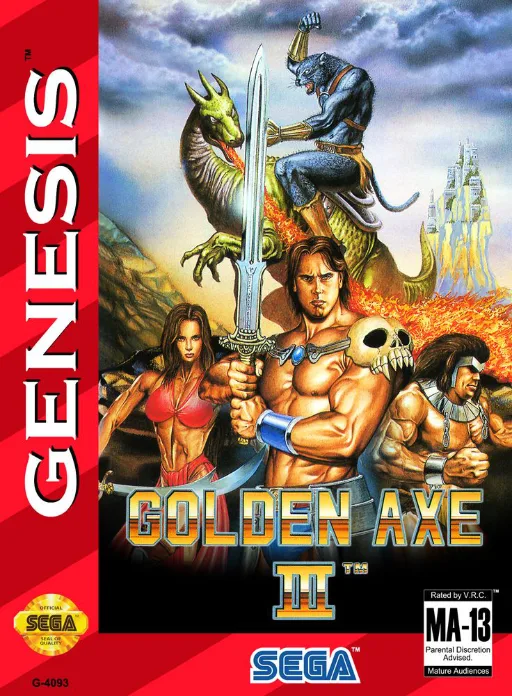 Golden Axe III (MD) Box Art & Cover