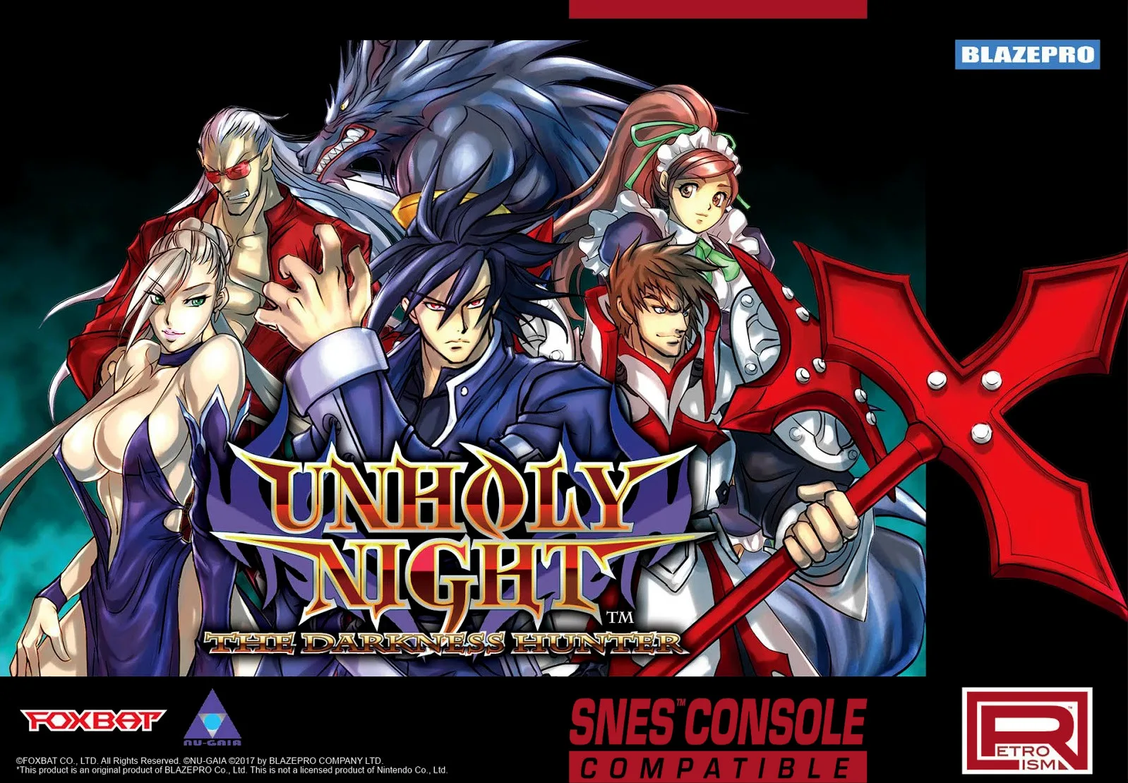 Unholy Night - The Darkness Hunter (SNES) Box Art & Cover