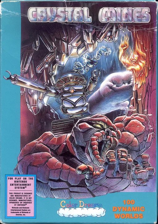 Crystal Mines (NES) Box Art & Cover