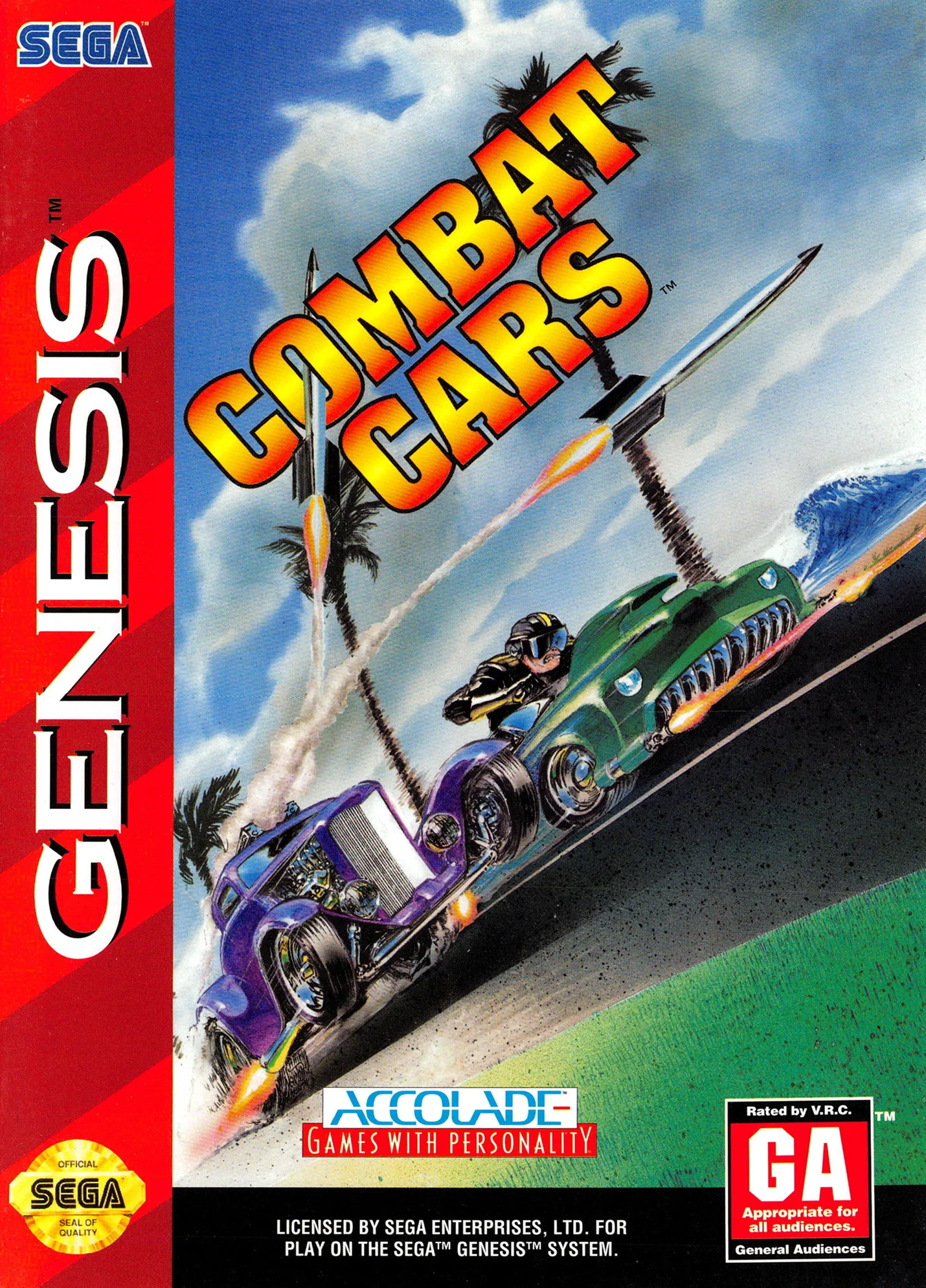 Fun Car Rally (MD) Box Art & Cover