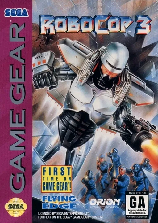 RoboCop 3 (GAME GEAR) Box Art & Cover