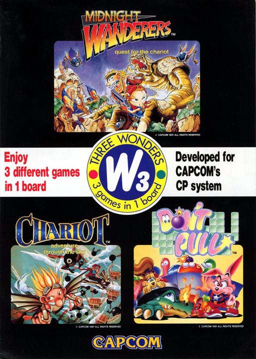 Wonder 3 (Japan 910520) (ARCADE) Box Art & Cover