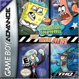 SpongeBob SquarePants - Lights, Camera, Pants! (GBA) Box Art & Cover