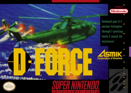 D-Force (SNES) Box Art & Cover