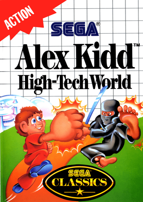 Alex Kidd In High Tech World (SMS) Box Art & Cover
