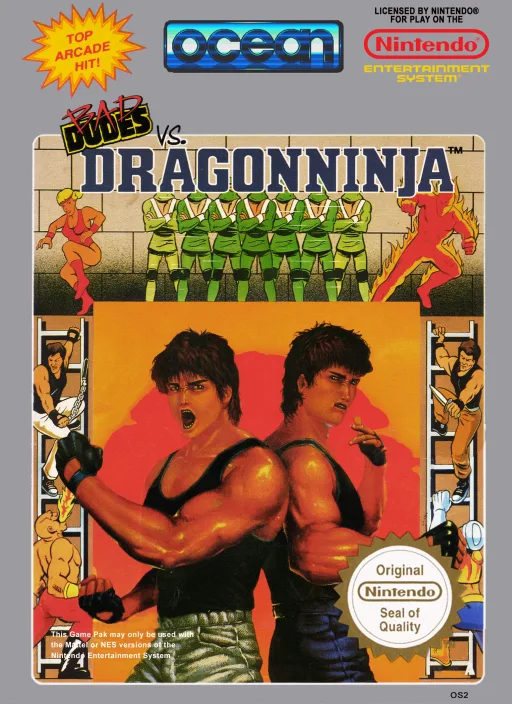 Bad Dudes vs. Dragon Ninja (NES) Box Art & Cover