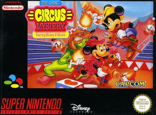 Great Circus Mystery Starring Mickey & Minnie, The (SNES) Box Art & Cover
