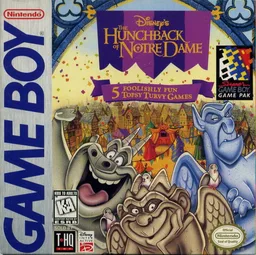 Hunchback of Notre Dame, The - 5 Foolishly Fun Topsy Turvy Games (GB) Box Art & Cover