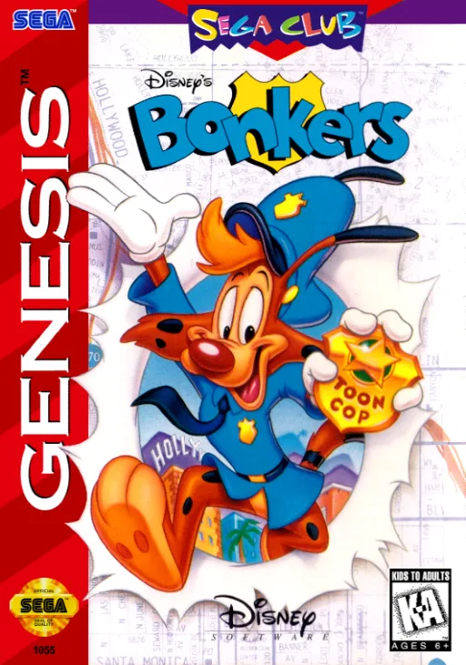 Bonkers (MD) Box Art & Cover