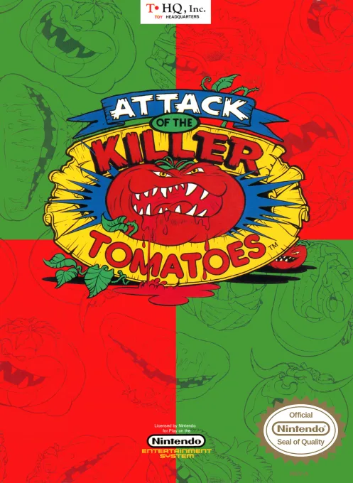 Attack of the Killer Tomatoes (NES) Box Art & Cover